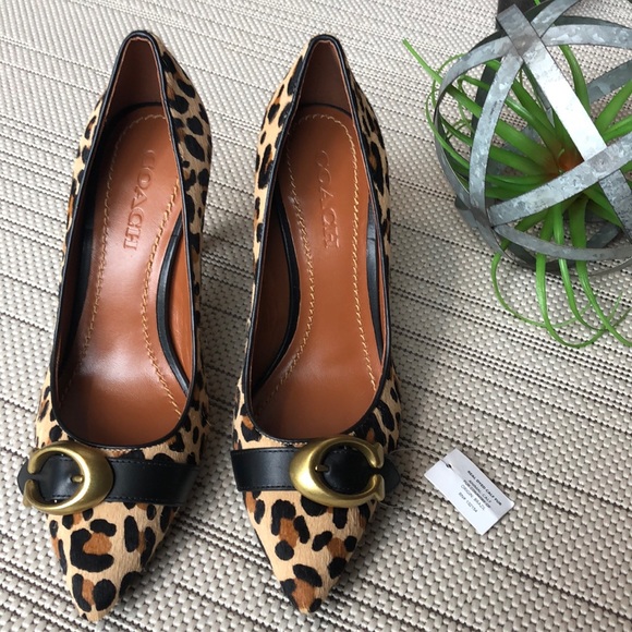 NWT Coach Waverly Leopard Cheetah Pony Hair - Picture 3 of 8